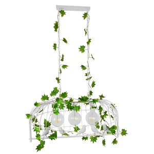 glo-01647-01647_2 GLOBOSTAR® NEST 01647 VINTAGE ΚΡΕΜΑΣΤΟ ΦΩΤΙΣΤΙΚΟ ΦΙΓΟΥΡΑ ΤΡΙΦΩΤΟ 3 X E27 IP20 ΛΕΥΚΟ ΜΕΤΑΛΛ