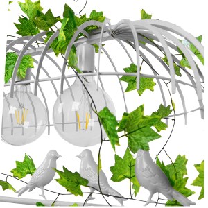 glo-01647-01647_7 GLOBOSTAR® NEST 01647 VINTAGE ΚΡΕΜΑΣΤΟ ΦΩΤΙΣΤΙΚΟ ΦΙΓΟΥΡΑ ΤΡΙΦΩΤΟ 3 X E27 IP20 ΛΕΥΚΟ ΜΕΤΑΛΛ