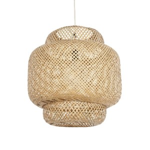 glo-01657-01657_1 GLOBOSTAR® MALDIVES 01657 BOHO ΚΡΕΜΑΣΤΟ ΦΩΤΙΣΤΙΚΟ ΟΡΟΦΗΣ ΜΕ ΝΤΟΥΙ 1 X E27 AC 220-240V IP20 - ΜΠΕΖ - Μ56 X Π56 X Υ54CM