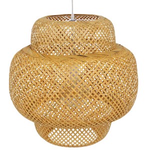 glo-01657-01657_5 GLOBOSTAR® MALDIVES 01657 BOHO ΚΡΕΜΑΣΤΟ ΦΩΤΙΣΤΙΚΟ ΠΛΕΓΜΑ ΜΟΝΟΦΩΤΟ 1 X E27 IP20 ΜΠΕΖ ΞΥΛΟ -