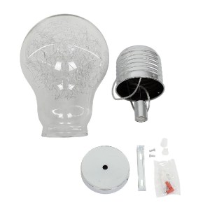 glo-01677-01677_7 GLOBOSTAR® LAMP 01677 ΜΟΝΤΕΡΝΟ ΚΡΕΜΑΣΤΟ ΦΩΤΙΣΤΙΚΟ ΦΙΓΟΥΡΑ ΜΟΝΟΦΩΤΟ 1 X E27 IP20 ΑΣΗΜΙ ΜΕΤΑ