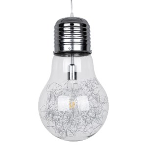 glo-01677-bfb576_01677_0 GLOBOSTAR® LAMP 01677 ΜΟΝΤΕΡΝΟ ΚΡΕΜΑΣΤΟ ΦΩΤΙΣΤΙΚΟ ΦΙΓΟΥΡΑ ΜΟΝΟΦΩΤΟ 1 X E27 IP20 ΑΣΗΜΙ ΜΕΤΑ