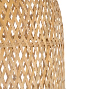 glo-01711-01711_7 GLOBOSTAR® CALERO 01711 BOHO ΚΡΕΜΑΣΤΟ ΦΩΤΙΣΤΙΚΟ ΠΛΕΓΜΑ ΜΟΝΟΦΩΤΟ 1 X E27 IP20 ΜΠΕΖ ΞΥΛΟ - Μ