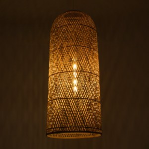 glo-01712-01712_2 GLOBOSTAR® CALERO 01712 BOHO ΚΡΕΜΑΣΤΟ ΦΩΤΙΣΤΙΚΟ ΠΛΕΓΜΑ ΜΟΝΟΦΩΤΟ 1 X E27 IP20 ΜΠΕΖ ΞΥΛΟ - Μ