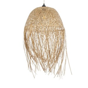 glo-01714-01714_1 GLOBOSTAR® MANILA 01714 BOHO ΚΡΕΜΑΣΤΟ ΦΩΤΙΣΤΙΚΟ ΟΡΟΦΗΣ ΜΕ ΝΤΟΥΙ 1 X E27 AC 220-240V IP20 - ΜΠΕΖ - Μ45 X Π45 X Υ60CM