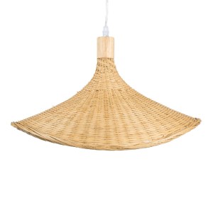 glo-01717-01717_7 GLOBOSTAR® CUBA 01717 BOHO ΚΡΕΜΑΣΤΟ ΦΩΤΙΣΤΙΚΟ ΑΝΑΡΤΗΣΗ ΜΟΝΟΦΩΤΟ 1 X E27 IP20 ΜΠΕΖ ΞΥΛΟ - Μ