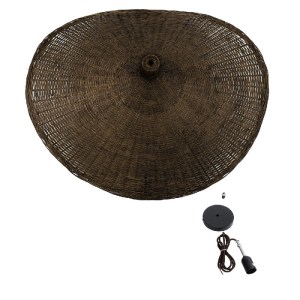 glo-01722-1b871c_01768_012 GLOBOSTAR® CUBA 01722 BOHO ΚΡΕΜΑΣΤΟ ΦΩΤΙΣΤΙΚΟ ΟΡΟΦΗΣ ΜΕ ΝΤΟΥΙ 1 X E27 AC 220-240V IP20 - Κ