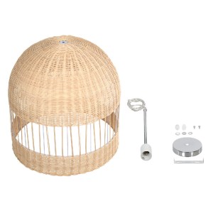 glo-01726-01726_10 GLOBOSTAR® LUCIA 01726 BOHO ΚΡΕΜΑΣΤΟ ΦΩΤΙΣΤΙΚΟ ΠΛΕΓΜΑ ΜΟΝΟΦΩΤΟ 1 X E27 IP20 ΜΠΕΖ ΞΥΛΟ - Μ6