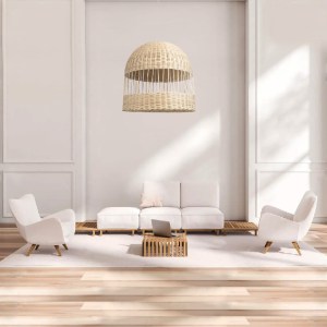 glo-01726-post_124 GLOBOSTAR® LUCIA 01726 BOHO ΚΡΕΜΑΣΤΟ ΦΩΤΙΣΤΙΚΟ ΠΛΕΓΜΑ ΜΟΝΟΦΩΤΟ 1 X E27 IP20 ΜΠΕΖ ΞΥΛΟ - Μ6