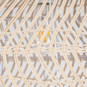 glo-01728-01728_7 GLOBOSTAR® COMORES 01728 BOHO ΚΡΕΜΑΣΤΟ ΦΩΤΙΣΤΙΚΟ ΠΛΕΓΜΑ ΜΟΝΟΦΩΤΟ 1 X E27 IP20 ΜΠΕΖ ΞΥΛΟ - 