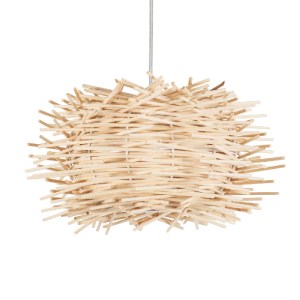 glo-01729-01729_0 GLOBOSTAR® MINORCA 01729 BOHO ΚΡΕΜΑΣΤΟ ΦΩΤΙΣΤΙΚΟ ΑΝΑΡΤΗΣΗ ΜΟΝΟΦΩΤΟ 1 X E27 IP20 ΜΠΕΖ ΞΥΛΟ 