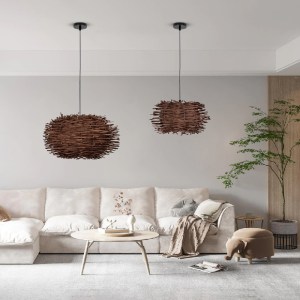 glo-01732-post_75 GLOBOSTAR® MINORCA 01732 BOHO ΚΡΕΜΑΣΤΟ ΦΩΤΙΣΤΙΚΟ ΑΝΑΡΤΗΣΗ ΜΟΝΟΦΩΤΟ 1 X E27 IP20 ΚΑΦΕ ΞΥΛΟ 