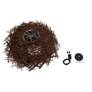 glo-01734-01734_10 GLOBOSTAR® MINORCA 01734 BOHO ΚΡΕΜΑΣΤΟ ΦΩΤΙΣΤΙΚΟ ΑΝΑΡΤΗΣΗ ΜΟΝΟΦΩΤΟ 1 X E27 IP20 ΚΑΦΕ ΞΥΛΟ 