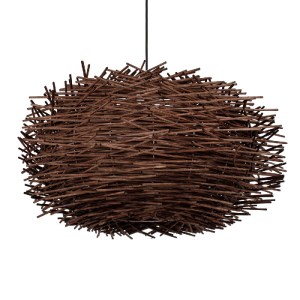 glo-01734-01734_5 GLOBOSTAR® MINORCA 01734 BOHO ΚΡΕΜΑΣΤΟ ΦΩΤΙΣΤΙΚΟ ΑΝΑΡΤΗΣΗ ΜΟΝΟΦΩΤΟ 1 X E27 IP20 ΚΑΦΕ ΞΥΛΟ 