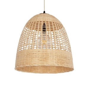 glo-01735-01735_1 GLOBOSTAR® BORA-BORA 01735 BOHO ΚΡΕΜΑΣΤΟ ΦΩΤΙΣΤΙΚΟ ΟΡΟΦΗΣ ΜΕ ΝΤΟΥΙ 1 X E27 AC 220-240V IP20 - ΜΠΕΖ - Μ42 X Π42 X Υ44CM