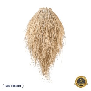 glo-01747-01747_00 GLOBOSTAR® ARCHIPELAGO 01747 BOHO ΚΡΕΜΑΣΤΟ ΦΩΤΙΣΤΙΚΟ ΠΛΕΓΜΑ ΜΟΝΟΦΩΤΟ 1 X E27 IP20 ΜΠΕΖ ΞΥΛ