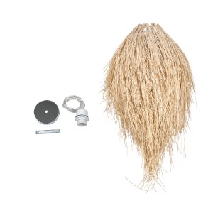 glo-01747-01747_9 GLOBOSTAR® ARCHIPELAGO 01747 BOHO ΚΡΕΜΑΣΤΟ ΦΩΤΙΣΤΙΚΟ ΠΛΕΓΜΑ ΜΟΝΟΦΩΤΟ 1 X E27 IP20 ΜΠΕΖ ΞΥΛ