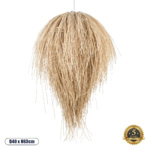 glo-01749-01749_00 GLOBOSTAR® ARCHIPELAGO 01749 BOHO ΚΡΕΜΑΣΤΟ ΦΩΤΙΣΤΙΚΟ ΠΛΕΓΜΑ ΜΟΝΟΦΩΤΟ 1 X E27 IP20 ΜΠΕΖ ΞΥΛ