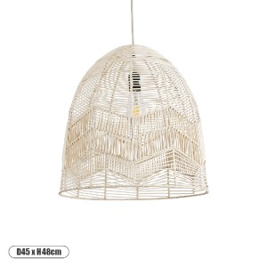 glo-01751-01751_0 GLOBOSTAR® ALOHA 01751 BOHO ΚΡΕΜΑΣΤΟ ΦΩΤΙΣΤΙΚΟ ΚΑΜΠΑΝΑ ΜΟΝΟΦΩΤΟ 1 X E27 IP20 ΜΠΕΖ ΣΧΟΙΝΙ -