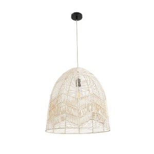 glo-01751-01751_4 GLOBOSTAR® ALOHA 01751 BOHO ΚΡΕΜΑΣΤΟ ΦΩΤΙΣΤΙΚΟ ΚΑΜΠΑΝΑ ΜΟΝΟΦΩΤΟ 1 X E27 IP20 ΜΠΕΖ ΣΧΟΙΝΙ -
