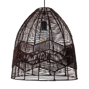 glo-01752-01752_0 GLOBOSTAR® ALOHA 01752 BOHO ΚΡΕΜΑΣΤΟ ΦΩΤΙΣΤΙΚΟ ΚΑΜΠΑΝΑ ΜΟΝΟΦΩΤΟ 1 X E27 IP20 ΚΑΦΕ ΣΧΟΙΝΙ -