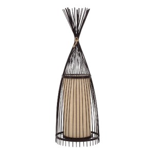 glo-01754-01754_0 GLOBOSTAR® AZORES 01754 BOHO ΕΠΙΔΑΠΕΔΙΟ ΦΩΤΙΣΤΙΚΟ ΜΟΝΟΦΩΤΟ 1 X E27 IP20 ΚΑΦΕ & ΜΠΕΖ ΞΥΛΟ -