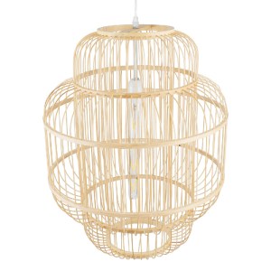 glo-01763-01763_6 GLOBOSTAR® HIBISCUS 01763 BOHO ΚΡΕΜΑΣΤΟ ΦΩΤΙΣΤΙΚΟ ΠΛΕΓΜΑ ΜΟΝΟΦΩΤΟ 1 X E27 IP20 ΜΠΕΖ ΞΥΛΟ -