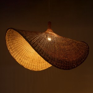 glo-01769-01769_2 GLOBOSTAR® CUBA 01769 BOHO ΚΡΕΜΑΣΤΟ ΦΩΤΙΣΤΙΚΟ ΑΝΑΡΤΗΣΗ ΜΟΝΟΦΩΤΟ 1 X E27 IP20 ΜΠΕΖ ΞΥΛΟ - Μ