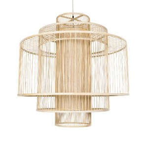 glo-01780-01780_2 GLOBOSTAR® HIBISCUS 01780 BOHO ΚΡΕΜΑΣΤΟ ΦΩΤΙΣΤΙΚΟ ΠΛΕΓΜΑ ΜΟΝΟΦΩΤΟ 1 X E27 IP20 ΜΠΕΖ ΞΥΛΟ -