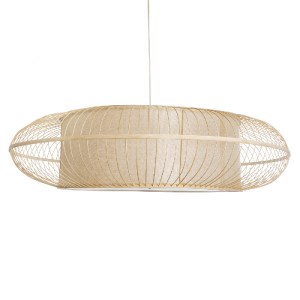 glo-01782-01782_5 GLOBOSTAR® HIBISCUS 01782 BOHO ΚΡΕΜΑΣΤΟ ΦΩΤΙΣΤΙΚΟ ΠΛΕΓΜΑ ΤΡΙΦΩΤΟ 3 X E27 IP20 ΜΠΕΖ ΞΥΛΟ - 