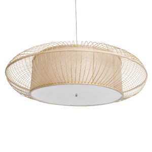 glo-01782-01782_6 GLOBOSTAR® HIBISCUS 01782 BOHO ΚΡΕΜΑΣΤΟ ΦΩΤΙΣΤΙΚΟ ΠΛΕΓΜΑ ΤΡΙΦΩΤΟ 3 X E27 IP20 ΜΠΕΖ ΞΥΛΟ - 