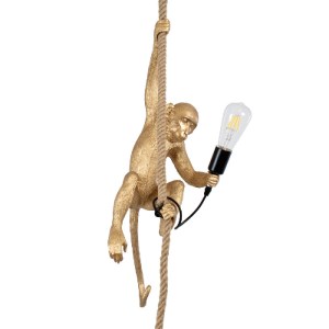 glo-01803-ecedbf_01803_0 GLOBOSTAR® APES 01803 ΜΟΝΤΕΡΝΟ ΚΡΕΜΑΣΤΟ ΦΩΤΙΣΤΙΚΟ ΦΙΓΟΥΡΑ ΜΟΝΟΦΩΤΟ 1 X E27 IP20 ΧΡΥΣΟ ΠΛΑΣ