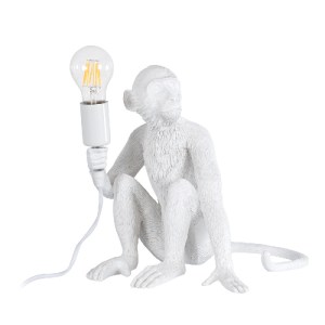 glo-01808-01808_0 GLOBOSTAR® APES 01808 ΜΟΝΤΕΡΝΟ ΦΩΤΙΣΤΙΚΟ ΠΟΡΤΑΤΙΦ ΛΑΜΠΑΤΕΡ ΜΟΝΟΦΩΤΟ 1 X E27 ΛΕΥΚΟ ΦΙΓΟΥΡΑ 