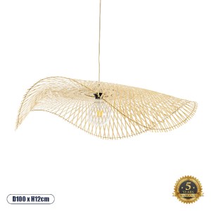 glo-01842-01842_0 GLOBOSTAR® MELEMELE 01842 BOHO ΚΡΕΜΑΣΤΟ ΦΩΤΙΣΤΙΚΟ ΠΛΕΓΜΑ ΜΟΝΟΦΩΤΟ 1 X E27 IP20 ΜΠΕΖ ΞΥΛΟ -