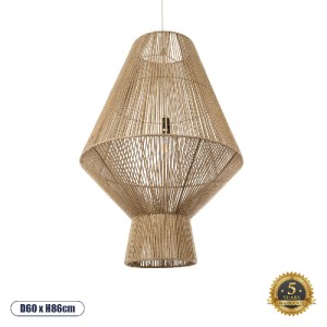 glo-01854-01854_0 GLOBOSTAR® CAYMAN 01854 BOHO ΚΡΕΜΑΣΤΟ ΦΩΤΙΣΤΙΚΟ ΠΛΕΓΜΑ ΜΟΝΟΦΩΤΟ 1 X E27 IP20 ΜΠΕΖ ΣΧΟΙΝΙ -