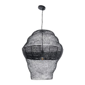 glo-01912-01912_4 GLOBOSTAR® KENTUCKY 01912 VINTAGE ΚΡΕΜΑΣΤΟ ΦΩΤΙΣΤΙΚΟ ΠΛΕΓΜΑ ΜΟΝΟΦΩΤΟ 1 X E27 IP20 ΜΑΥΡΟ ΜΕ