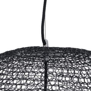 glo-01912-01912_8 GLOBOSTAR® KENTUCKY 01912 VINTAGE ΚΡΕΜΑΣΤΟ ΦΩΤΙΣΤΙΚΟ ΠΛΕΓΜΑ ΜΟΝΟΦΩΤΟ 1 X E27 IP20 ΜΑΥΡΟ ΜΕ