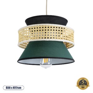 glo-01915-01915_0 GLOBOSTAR® SAIGE 01915 BOHO ΚΡΕΜΑΣΤΟ ΦΩΤΙΣΤΙΚΟ ΠΛΕΓΜΑ ΜΟΝΟΦΩΤΟ 1 X E27 IP20 ΜΠΕΖ ΞΥΛΟ ΜΕ Μ