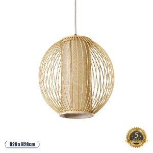 glo-01934-01934_00 GLOBOSTAR® HIBISCUS 01934 BOHO ΚΡΕΜΑΣΤΟ ΦΩΤΙΣΤΙΚΟ ΟΡΟΦΗΣ ΜΕ ΝΤΟΥΙ 1 X E27 AC 220-240V IP20