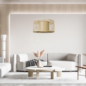 glo-01936-post_225 GLOBOSTAR® HIBISCUS 01936 BOHO ΚΡΕΜΑΣΤΟ ΦΩΤΙΣΤΙΚΟ ΠΛΕΓΜΑ ΜΟΝΟΦΩΤΟ 1 X E27 IP20 ΜΠΕΖ ΞΥΛΟ -