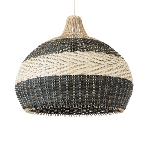 glo-01947-01947_2 GLOBOSTAR® BARBADOS 01947 BOHO ΚΡΕΜΑΣΤΟ ΦΩΤΙΣΤΙΚΟ ΚΑΜΠΑΝΑ ΜΟΝΟΦΩΤΟ 1 X E27 IP20 ΜΠΕΖ & ΧΑΚ