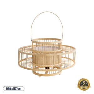 glo-02003-02003_0 GLOBOSTAR® SORENIA 02003 BOHO ΕΠΙΔΑΠΕΔΙΟ ΦΩΤΙΣΤΙΚΟ ΜΕ ΝΤΟΥΙ 1 X E27 AC 220-240V IP20 - ΜΠΕ