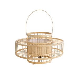 glo-02003-02003_2 GLOBOSTAR® SORENIA 02003 BOHO ΕΠΙΔΑΠΕΔΙΟ ΦΩΤΙΣΤΙΚΟ ΜΕ ΝΤΟΥΙ 1 X E27 AC 220-240V IP20 - ΜΠΕ