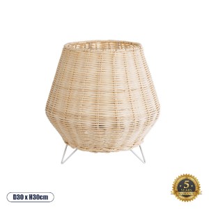 glo-02010-02010_0 GLOBOSTAR® BOLSON 02010 BOHO ΕΠΙΔΑΠΕΔΙΟ ΦΩΤΙΣΤΙΚΟ ΜΕ ΝΤΟΥΙ 1 X E27 AC 220-240V IP20 - ΜΠΕΖ