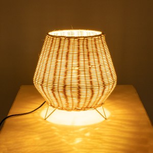 glo-02010-02010_3 GLOBOSTAR® BOLSON 02010 BOHO ΕΠΙΔΑΠΕΔΙΟ ΦΩΤΙΣΤΙΚΟ ΜΕ ΝΤΟΥΙ 1 X E27 AC 220-240V IP20 - ΜΠΕΖ