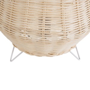 glo-02010-02010_7 GLOBOSTAR® BOLSON 02010 BOHO ΕΠΙΔΑΠΕΔΙΟ ΦΩΤΙΣΤΙΚΟ ΜΕ ΝΤΟΥΙ 1 X E27 AC 220-240V IP20 - ΜΠΕΖ