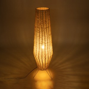 glo-02013-02013_3 GLOBOSTAR® BOLSON 02013 BOHO ΕΠΙΔΑΠΕΔΙΟ ΦΩΤΙΣΤΙΚΟ ΜΟΝΟΦΩΤΟ 1 X E27 IP20 ΜΠΕΖ ΞΥΛΟ ΜΕ ΛΕΥΚΟ