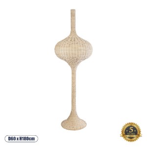 glo-02052-02052_0 GLOBOSTAR® ALADDIN 02052 BOHO ΕΠΙΔΑΠΕΔΙΟ ΦΩΤΙΣΤΙΚΟ ΜΟΝΟΦΩΤΟ 1 X E27 IP20 ΜΠΕΖ ΞΥΛΟ - Μ60 X