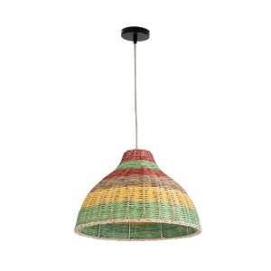 glo-02053-02053_4 GLOBOSTAR® CABALLEROS 02053 BOHO ΚΡΕΜΑΣΤΟ ΦΩΤΙΣΤΙΚΟ ΚΑΜΠΑΝΑ ΜΟΝΟΦΩΤΟ 1 X E27 IP20 ΠΟΛΥΧΡΩΜ