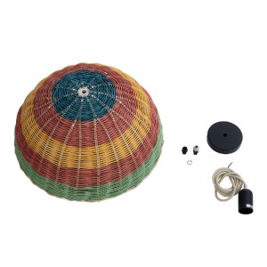 glo-02060-02060_10 GLOBOSTAR® CABALLEROS 02060 BOHO ΚΡΕΜΑΣΤΟ ΦΩΤΙΣΤΙΚΟ ΚΑΜΠΑΝΑ ΜΟΝΟΦΩΤΟ 1 X E27 IP20 ΠΟΛΥΧΡΩΜ